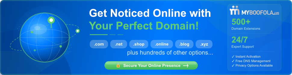 MyBoofola.us - Get Started by Securing Your Perfect Domain